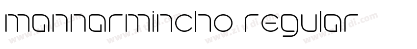 mannarmincho regular字体转换
